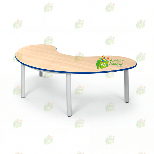 MESA MEDIA LUNA ESTRUCTURA TUBULAR (SOBRE PEDIDO)