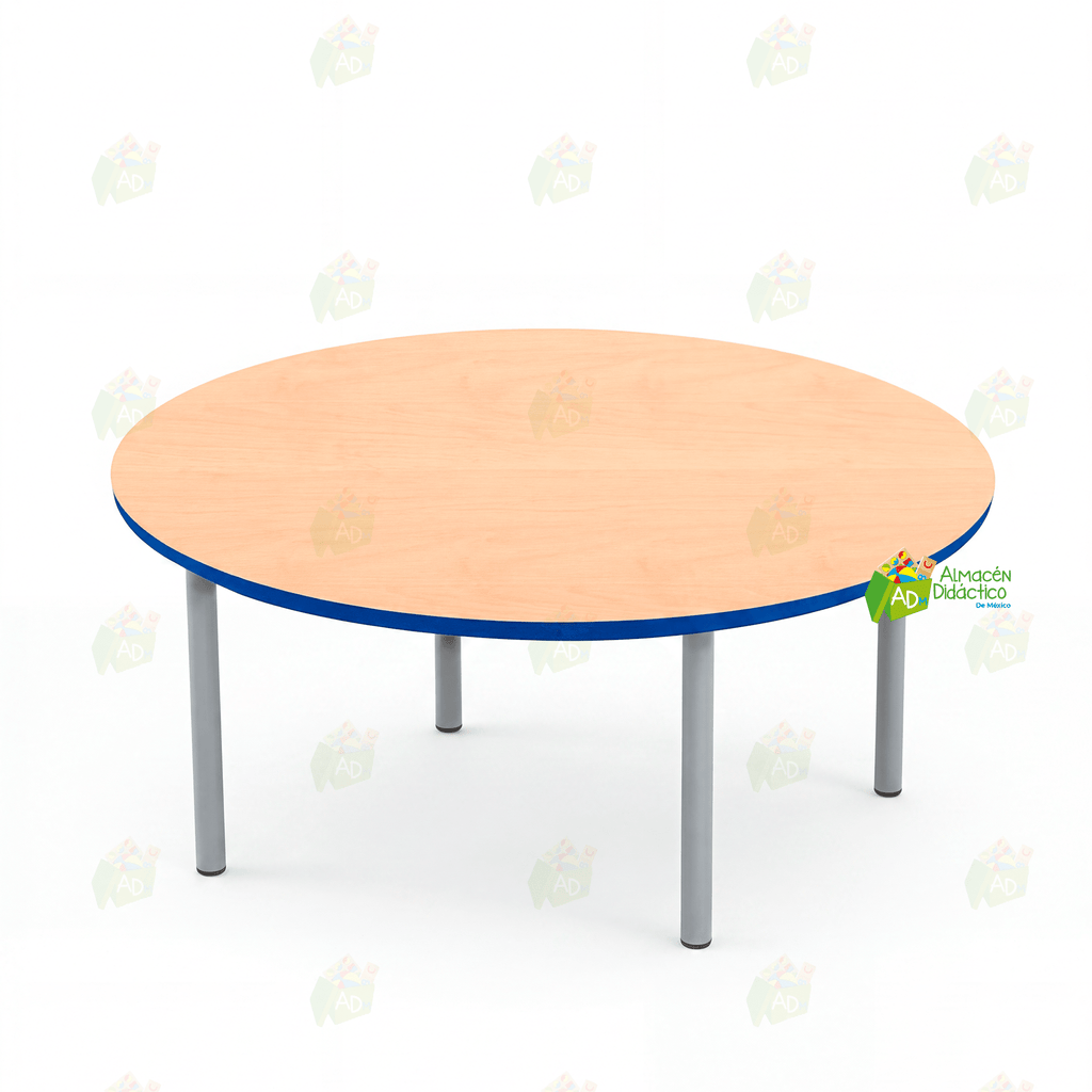 MESA JARDIN DE NIÑOS CIRCULAR COLOR NATURAL (SOBRE PEDIDO)