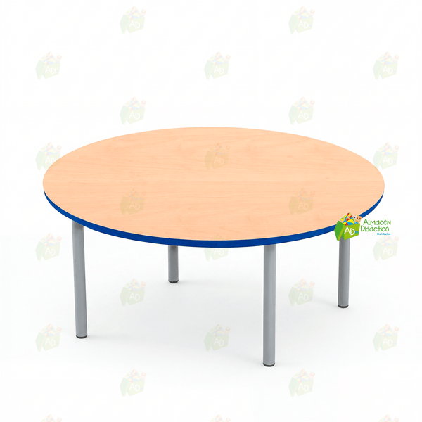 MESA JARDIN DE NIÑOS CIRCULAR COLOR NATURAL