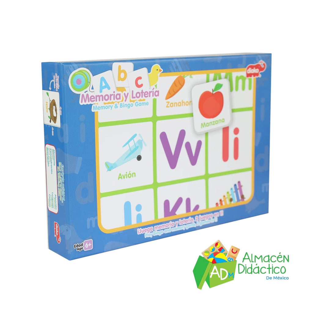 JUEGO DE MEMORIA Y LOTERIA ABC