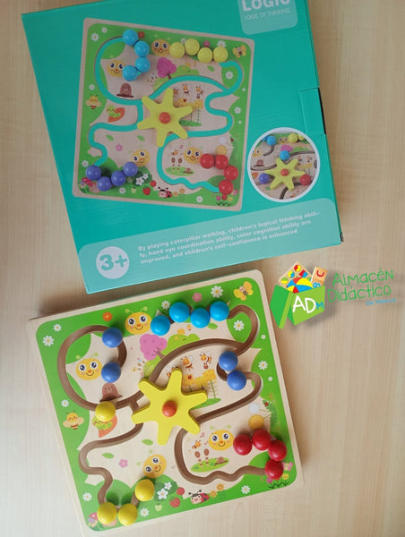 LABERINTO DE GUSANOS PARA NIÑOS