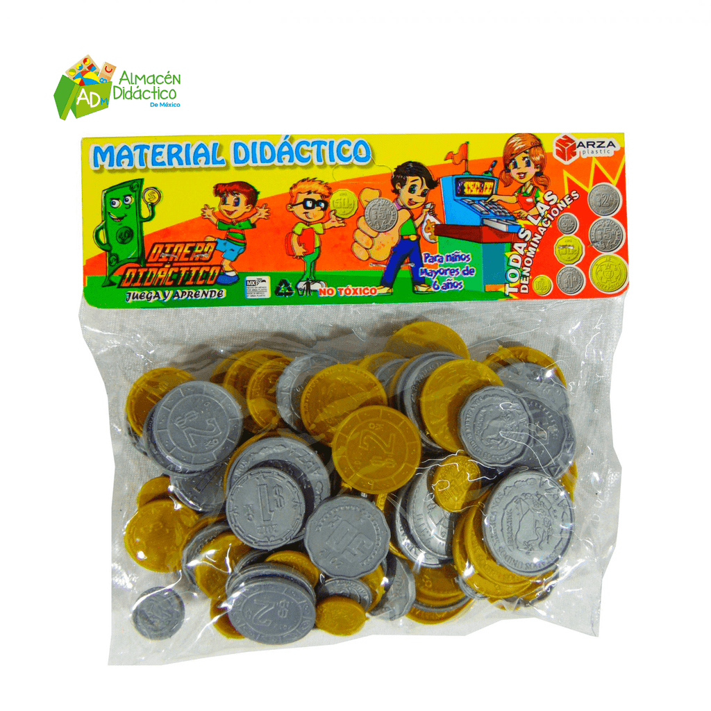 MONEDA DIDACTICA 100 PZS
