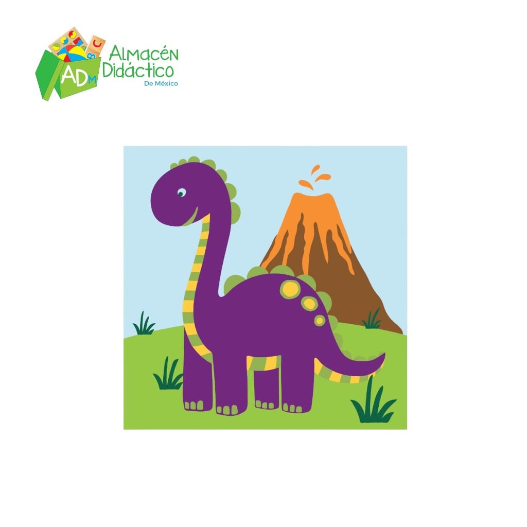 PINTA POR NUMERO KIDS - DINOSAURIO
