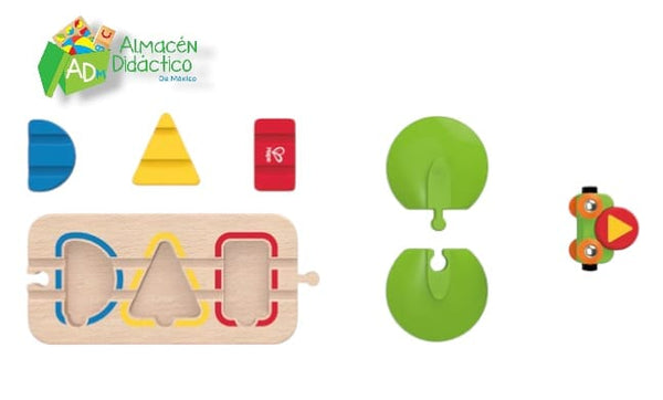 PISTA DE CLASIFICACIÓN DE COLORES Y FORMAS - HAPE - COLOR & SHAPE SORTING TRACK
