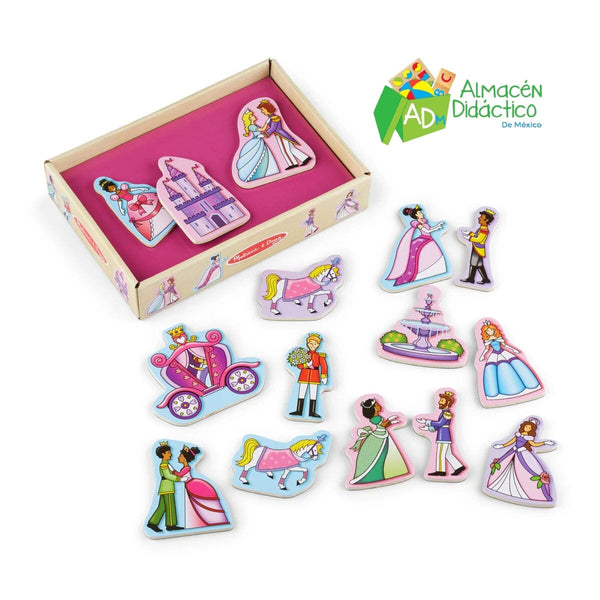 IMANES DE MADERA DE PRINCESAS - MELISSA & DOUG - PRINCESS MAGNETS
