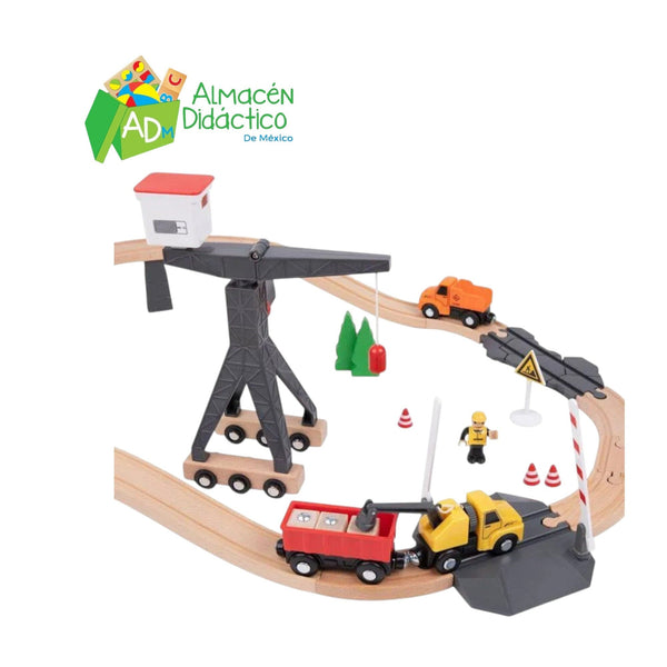 SET TREN DE MADERA CONSTRUCCION