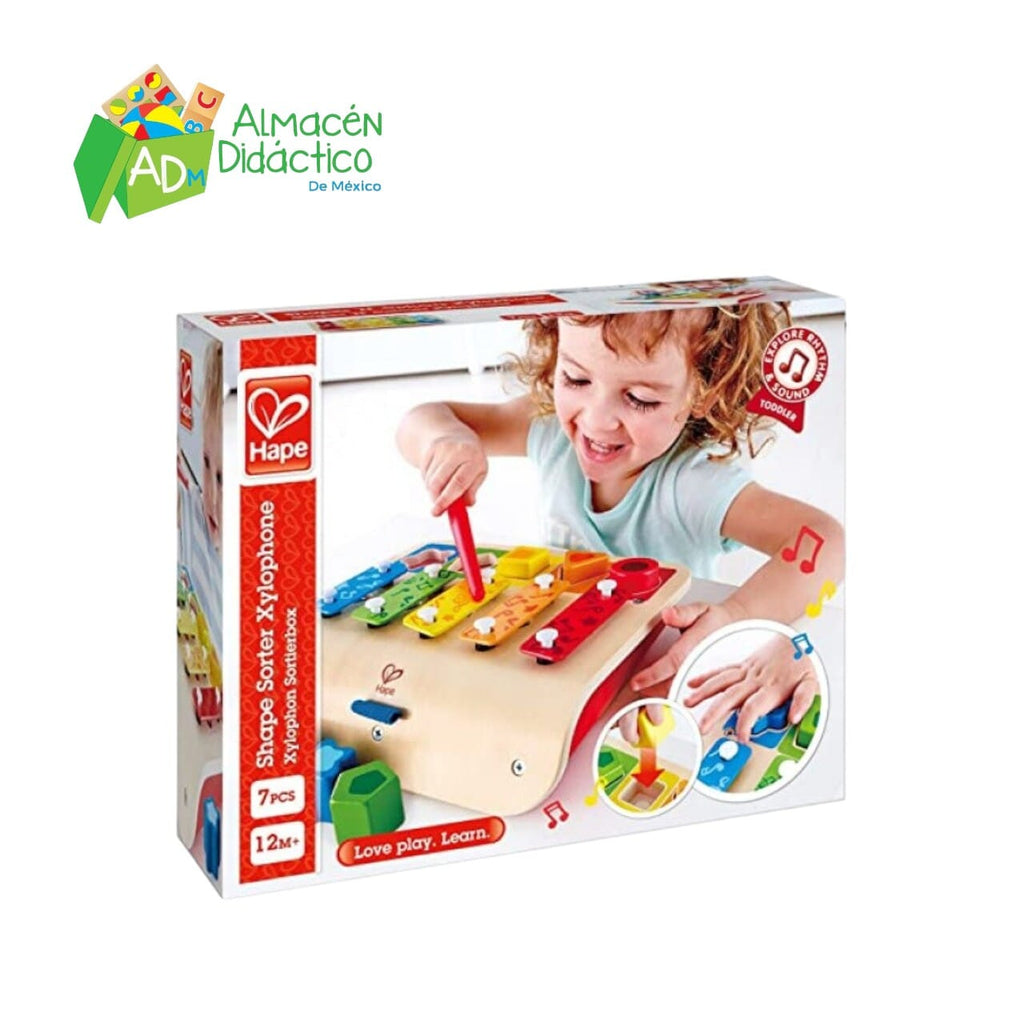XILOFONO PIANO Y CLASIFICADOR DE FORMAS - HAPE - SHAPE SORTER XYLOPHONE
