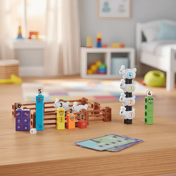 JUEGOS DE ACTIVIDADES CUBOS MATHLINK GRANJA DE OVEJAS NUMBERBLOCKS