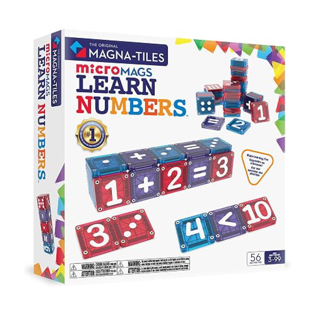 MAGNA-TILES MICROMAGS APRENDER NÚMEROS 56 PZS