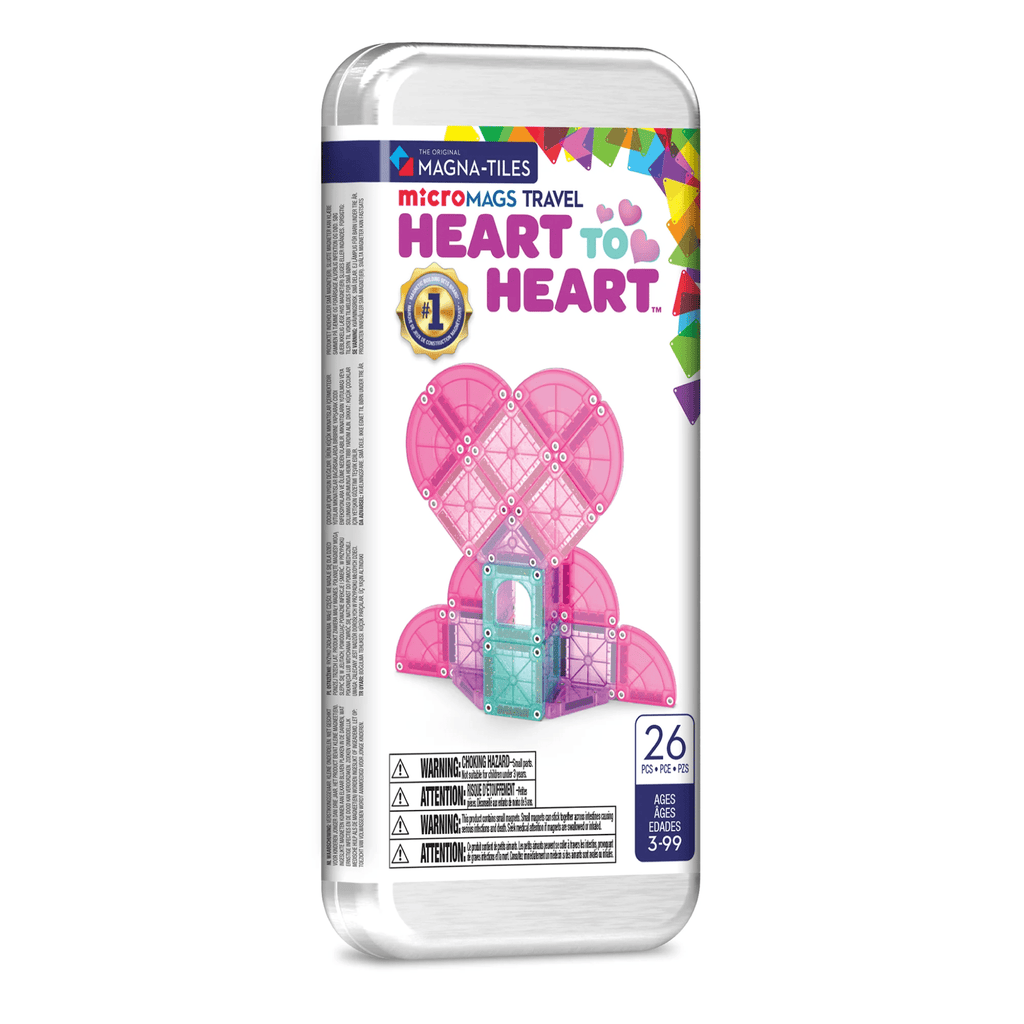 MAGNA-TILES MICROMAGS CORAZÓN A CORAZÓN 26 PZS