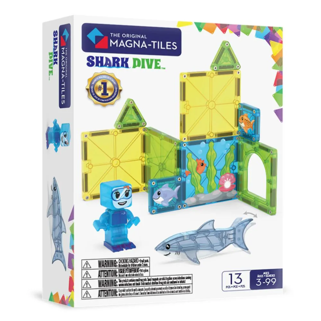MAGNA-TILES SET BUCEO CON TIBURONES / SHARK DIVE SET