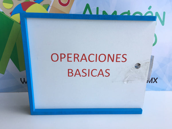 OPERACIONES BÁSICAS NÚMEROS Y SIGNOS DE MADERA