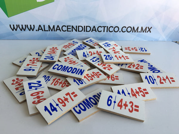 DOMINÓ DE MADERA SUMAS