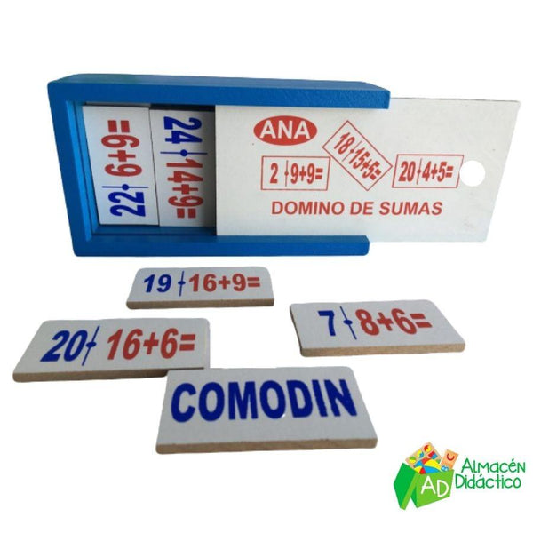DOMINÓ DE MADERA SUMAS
