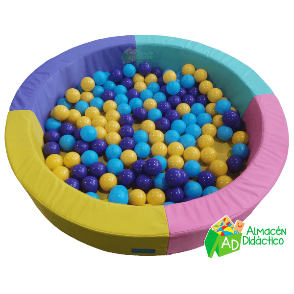 ALBERCA DE PELOTAS REDONDA CHICA "PASTEL CUATRICOLOR"